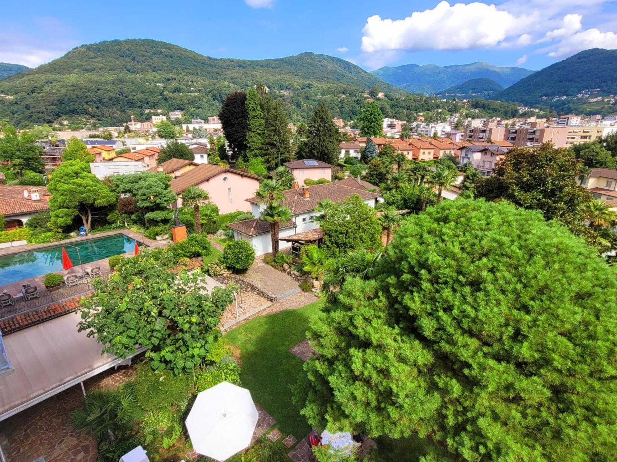 Villa Garni Gardenia Caslano Bagian luar foto
